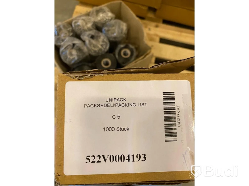 Packsedlar i formaten C5 samt C4 + 9 st rullar av inslagningsplast i svart ca 115 mm